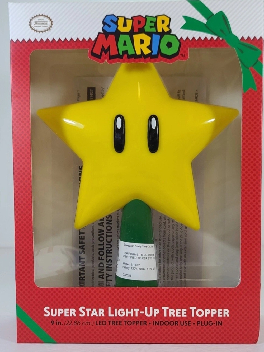 Nintendo Super Mario Bright Yellow Star Cake Topper